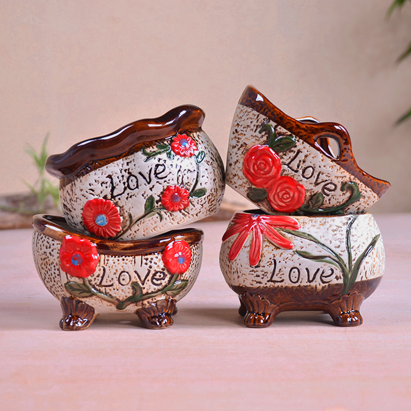 Ceramics flowerpot
