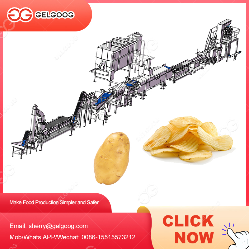 Large Scale Potato Chips Processing Line