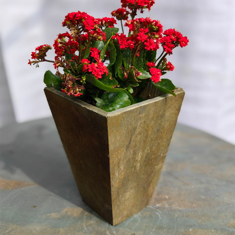Stone flowerpot