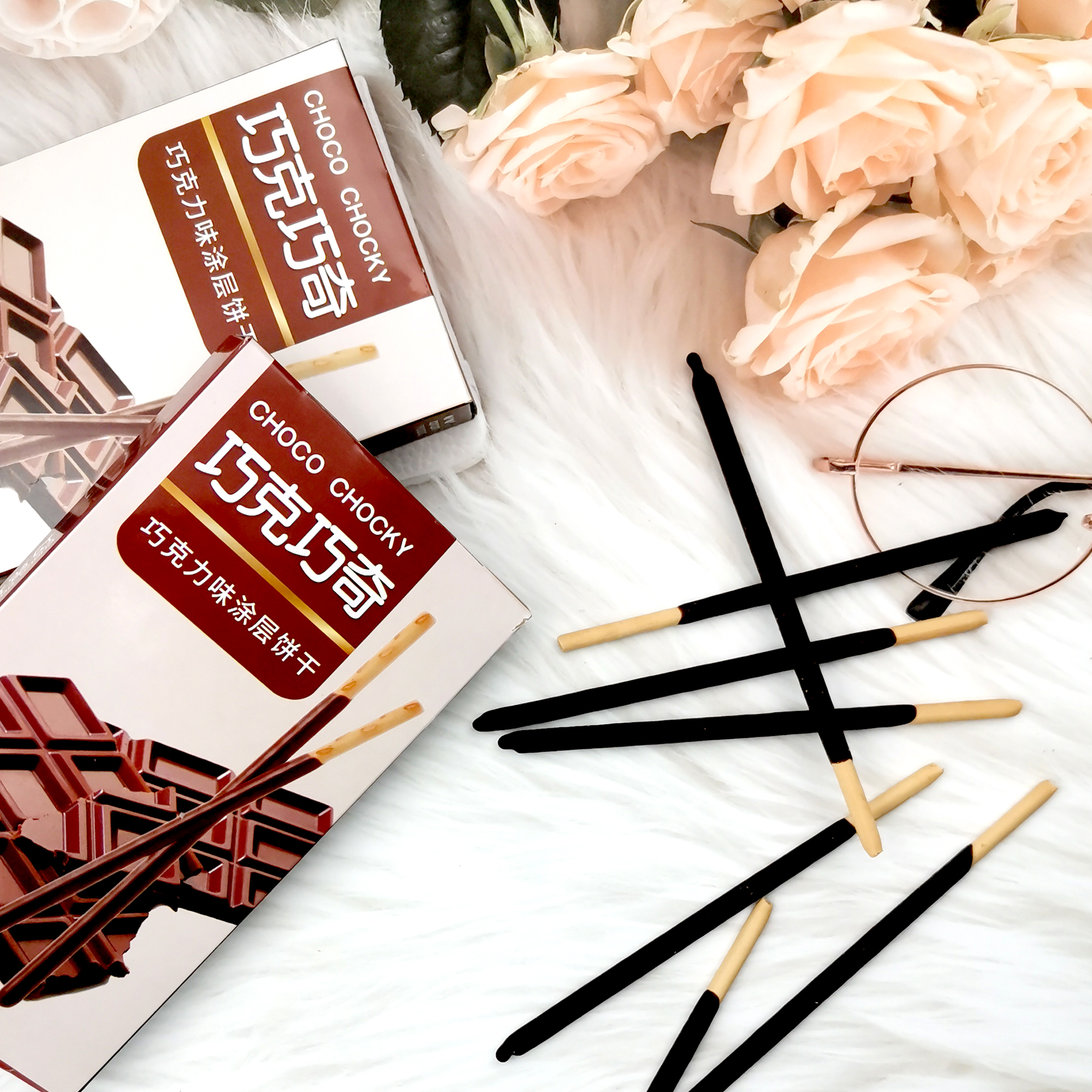 Chocolate Cream Coated Stick Biscuit