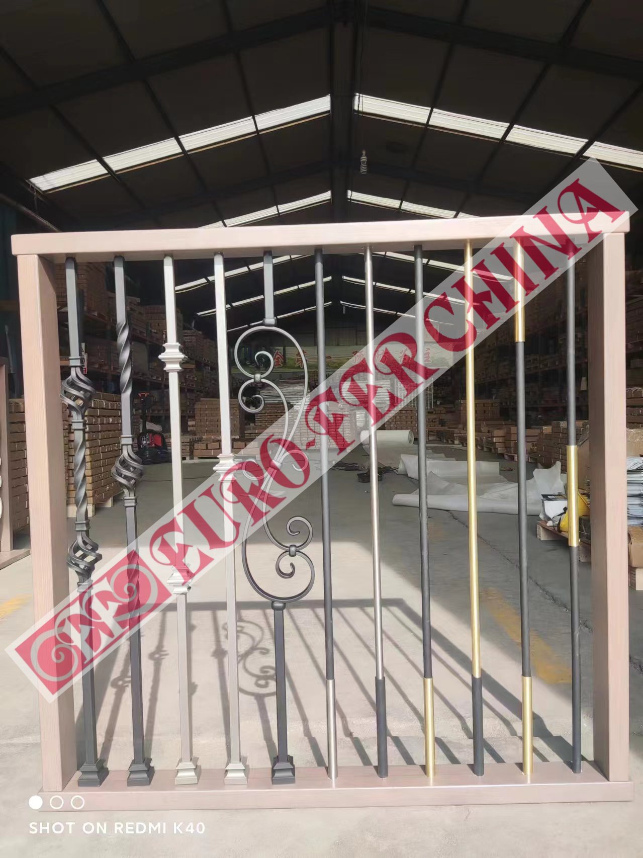 Iron stair balusters stair bars