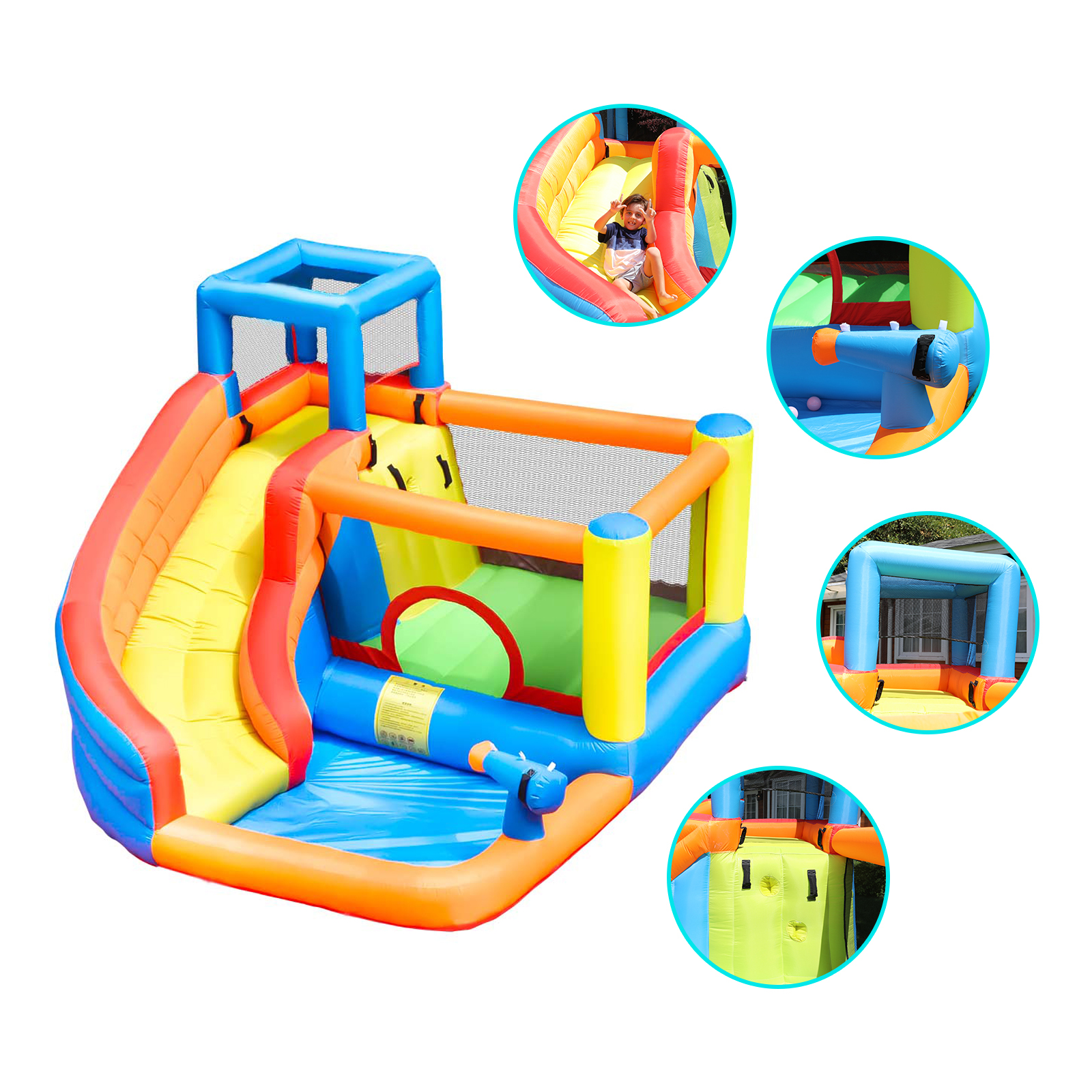 Inflatable Castle with slide and pool