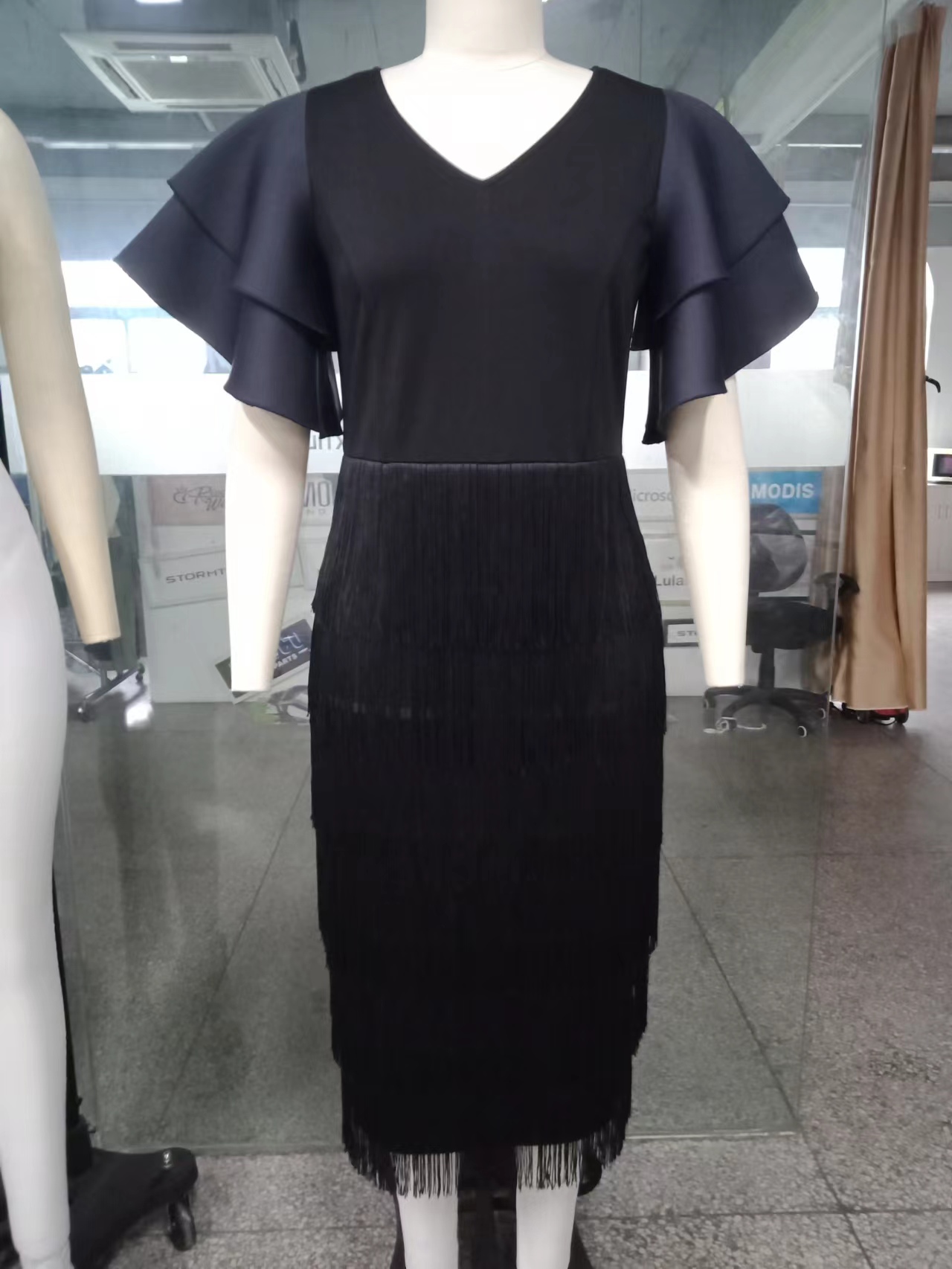Mareena Fringe Sheath Dress
