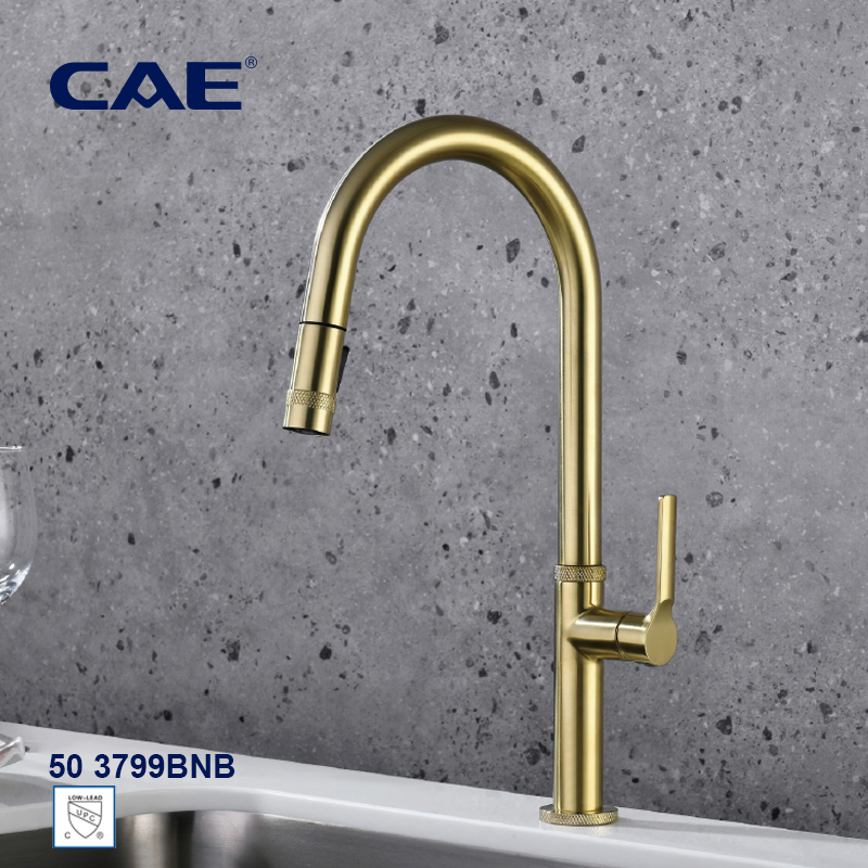 CAE Single-lever pull-down kitchen faucet 50 3799BNB