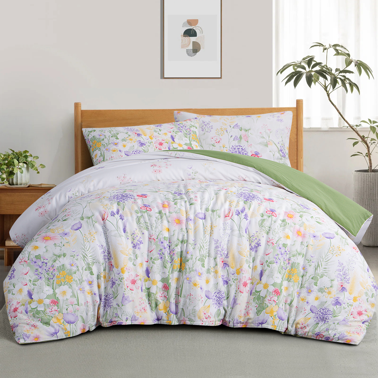 YCTH Duvet Cover Set Printed quilt Bamboo cotton
