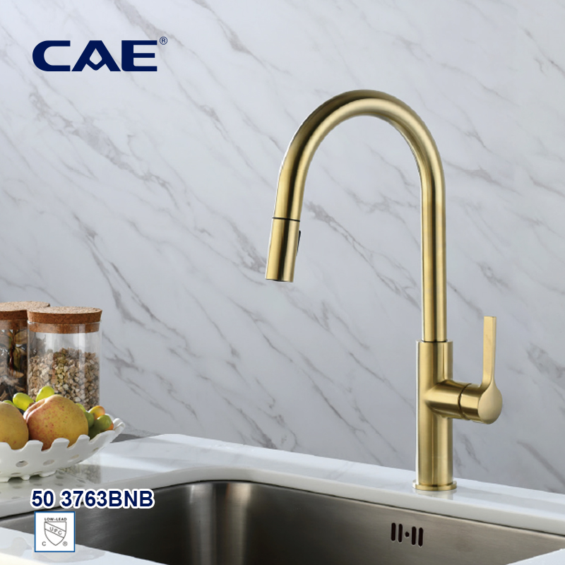 CAE Single-lever pull-down kitchen faucet 50 3763BNB