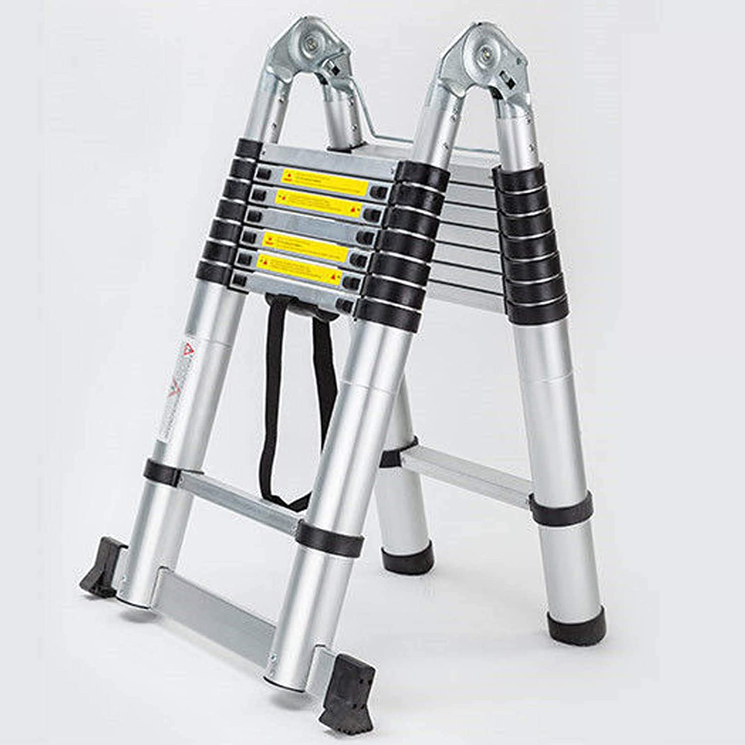 Foldable aluminum telescopic ladder