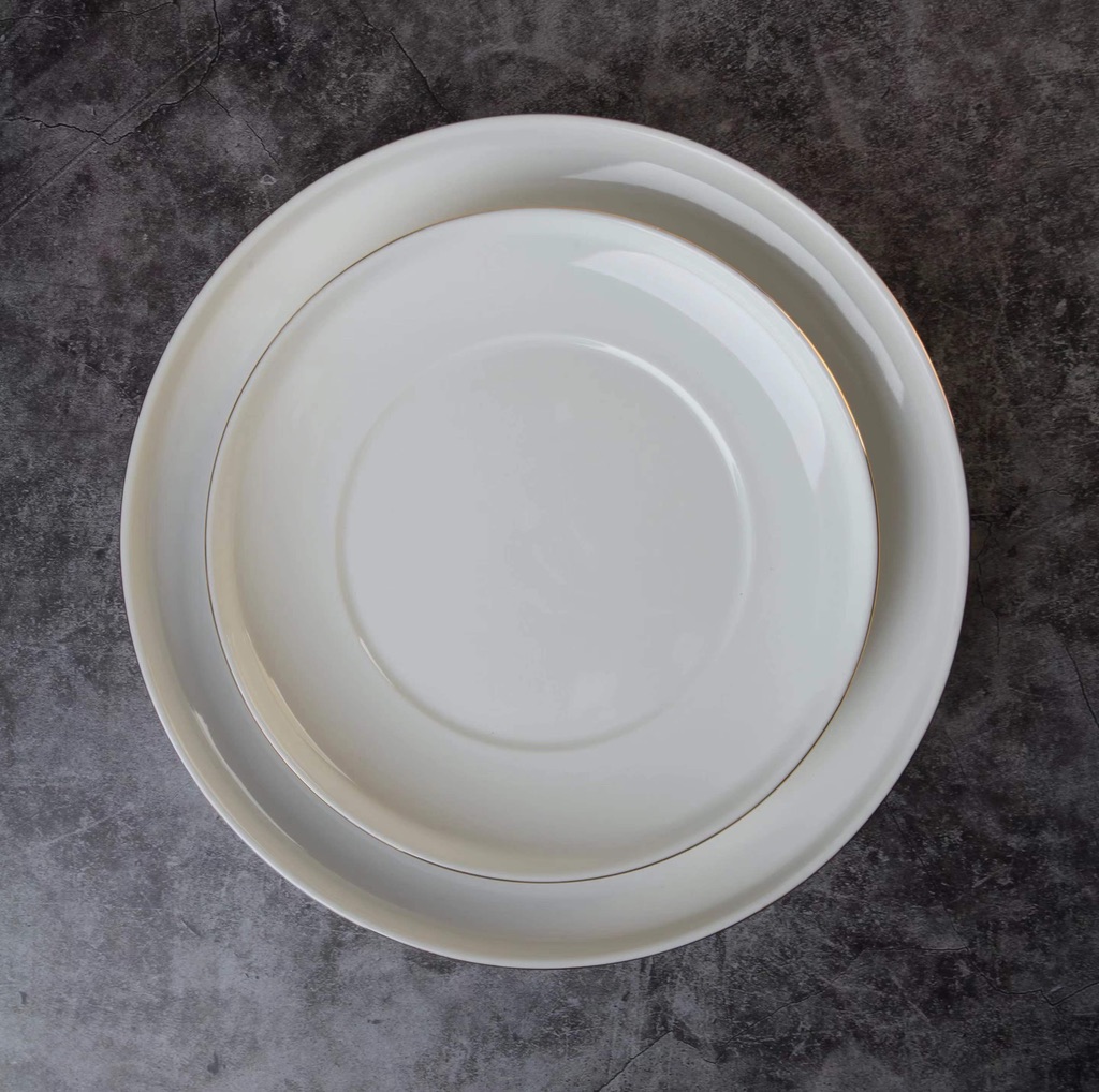 Straight side dinner set 24pc