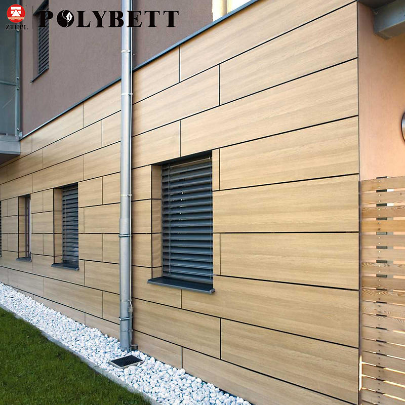 Polybett hpl exterior wall cladding panel high pressure laminate sheet outdoor wall board
