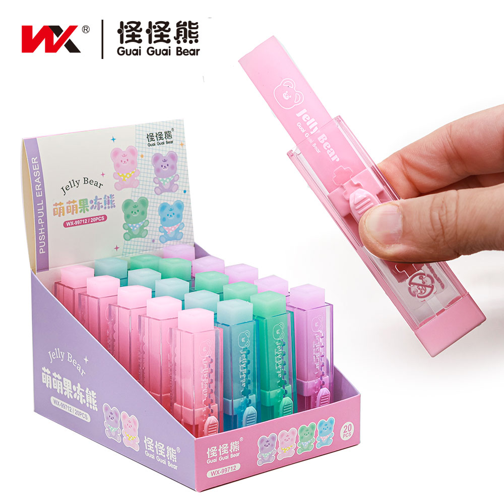 WX-99712 Square Push-Pull Jelly Eraser