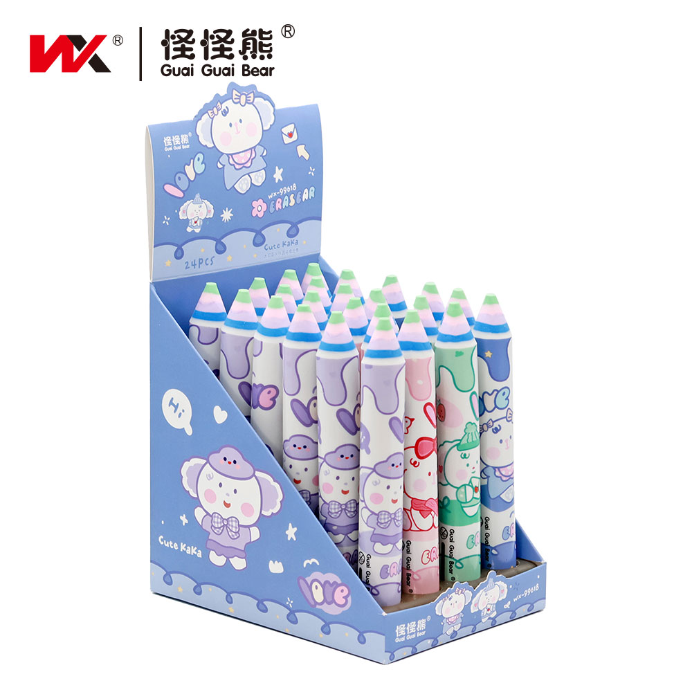 WX-99618 Cartoon Cute Love Cylindrical Eraser