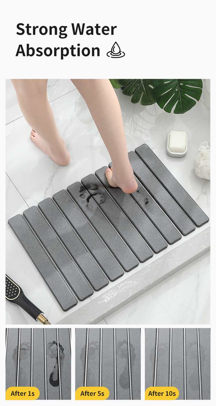 Stone bath mat