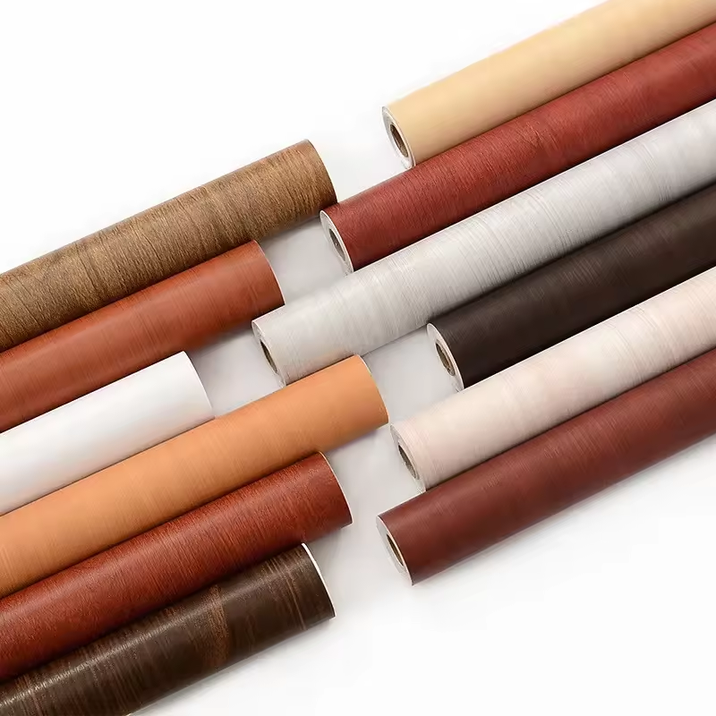 Wood Vinyl Self-Adhesive Wallpaper for Home Decoration