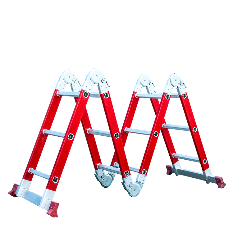 4-in-1 Folding Fiberglass Multifunctional Ladder