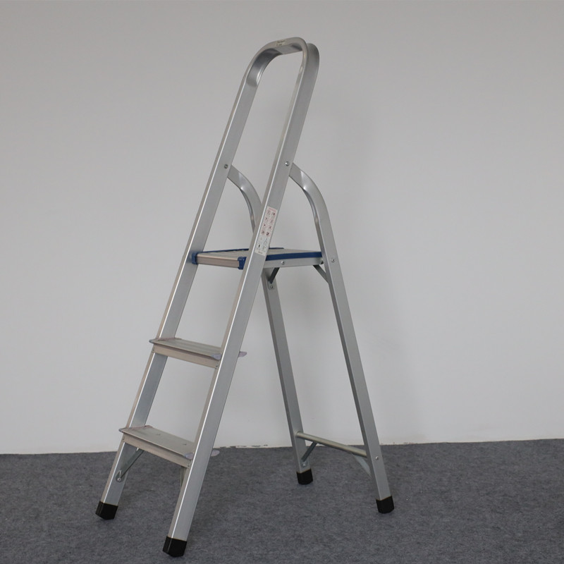 household foldable aluminum step ladder with handle