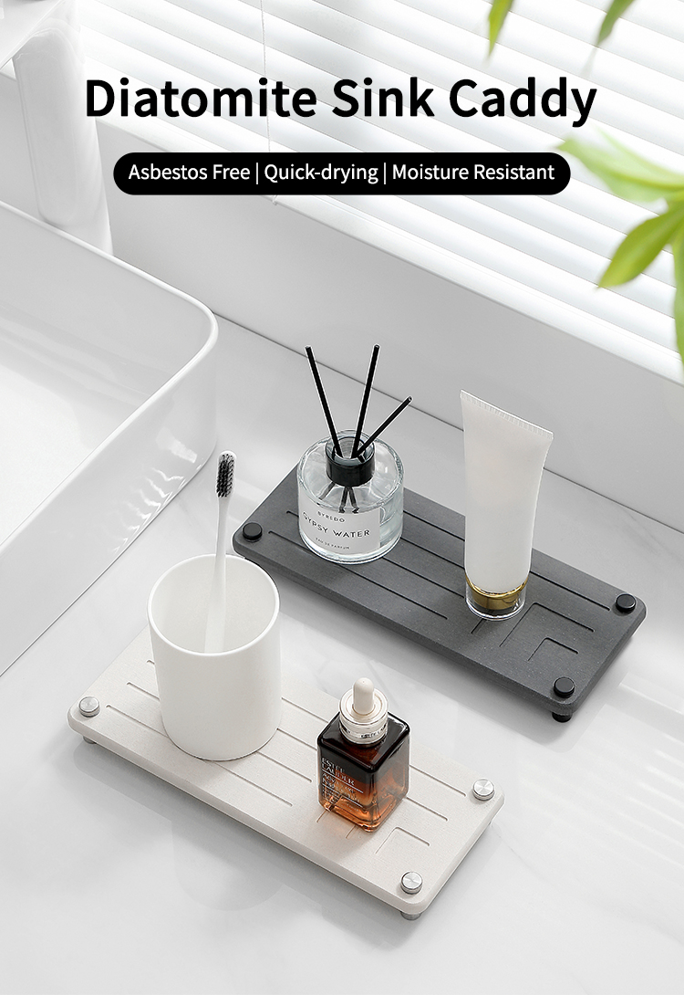 Diatomite sink caddy