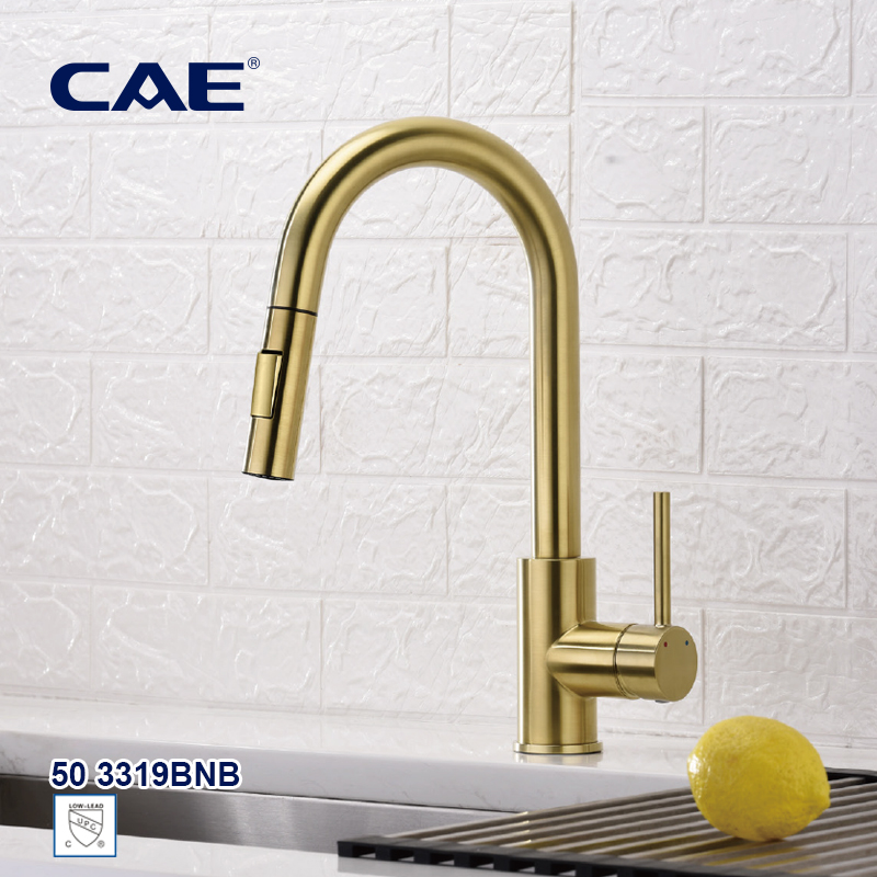CAE Single-lever pull-down kitchen faucet 50 3319BNB