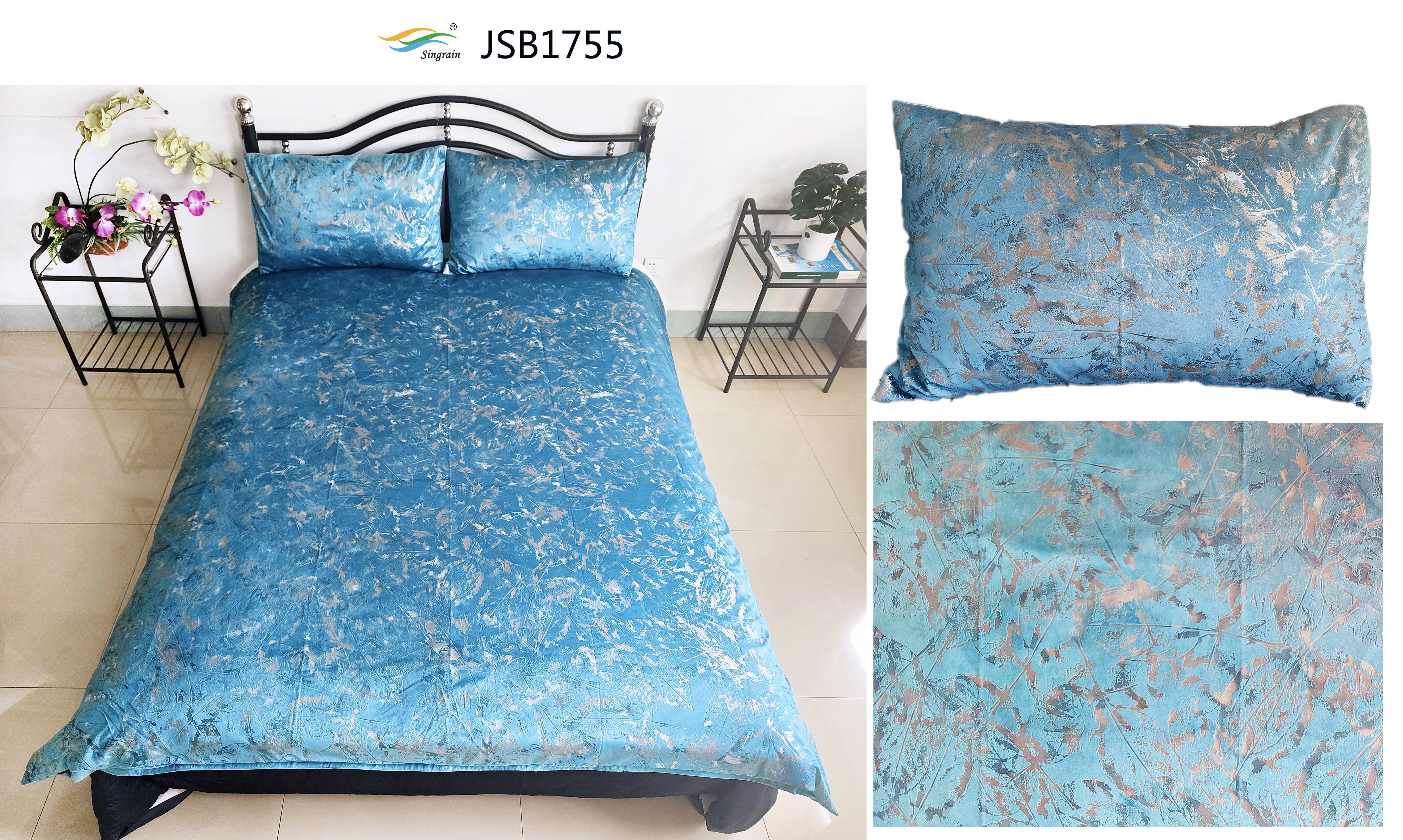 Velvet bronzing duvet cover