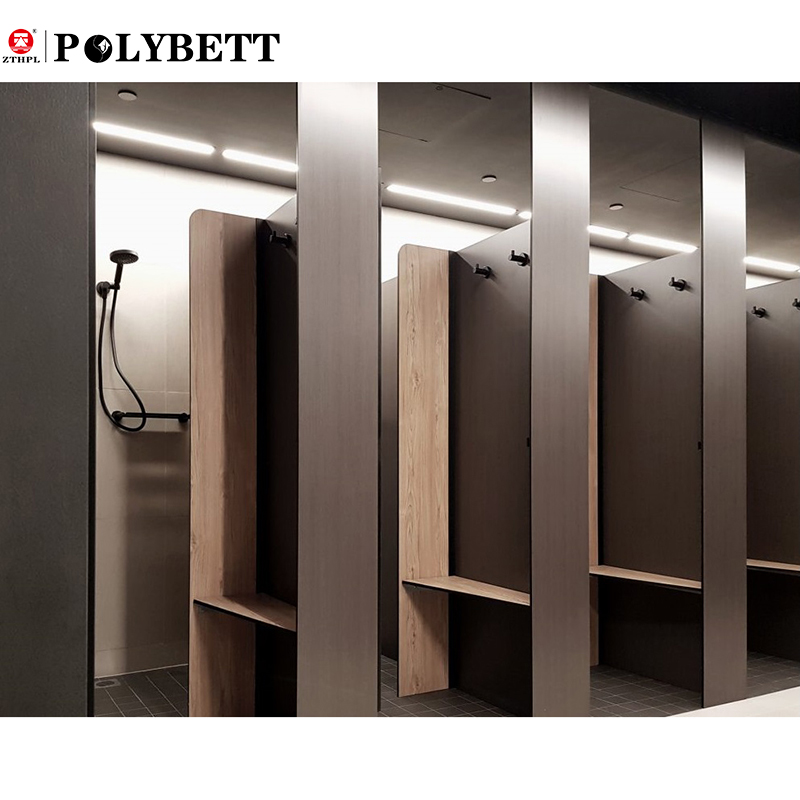Waterproof and fireproof 1220x2440 hpl 12mm phenolic laminate board for gym toilet cubicle partition