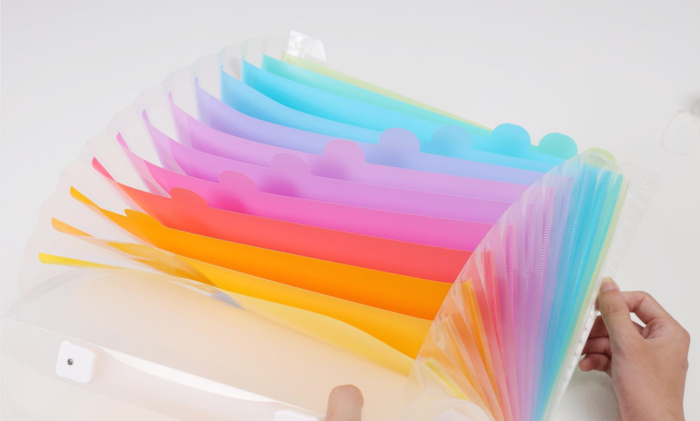 A4 colorful expanding file