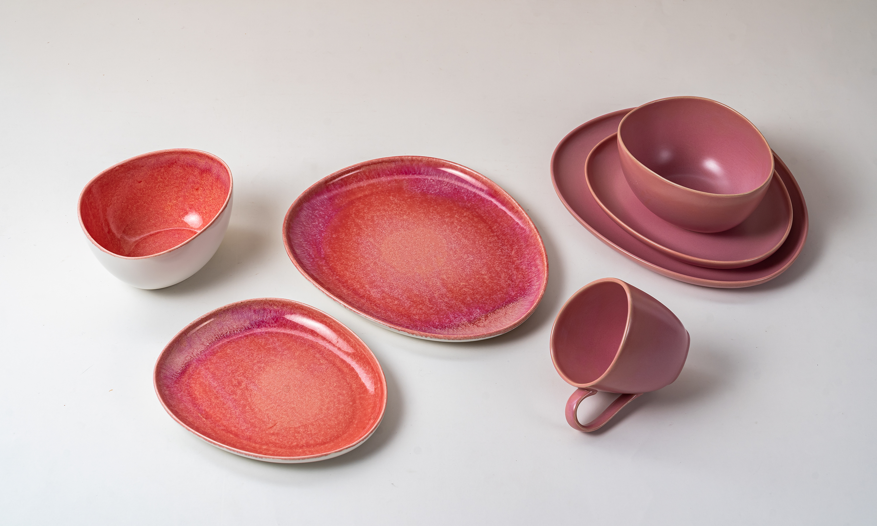 Ceramic Reactive Glaze Stoneware Tableware Set