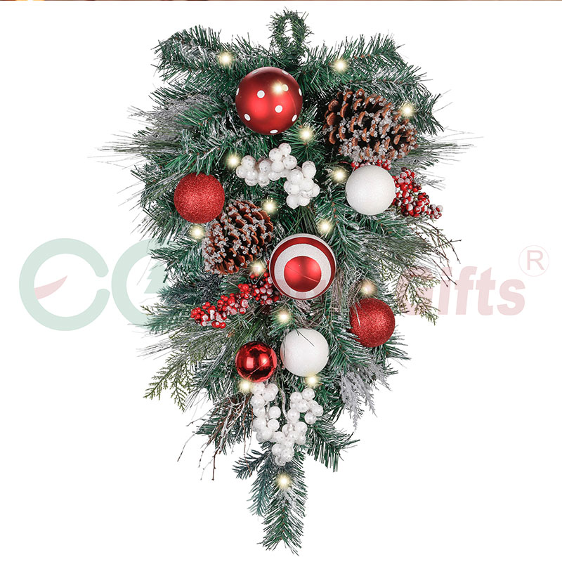 Christmas wreath & garland，Xmas Swag, Christmas ornament, Christmas deco, Seasonal decoration