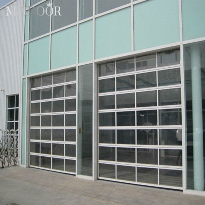 glass smart remote control folding aluminum screen automatic garage door sectional garage door