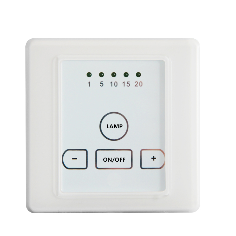 Glass Screen Ventilation Fan and Lighting Control with Timer