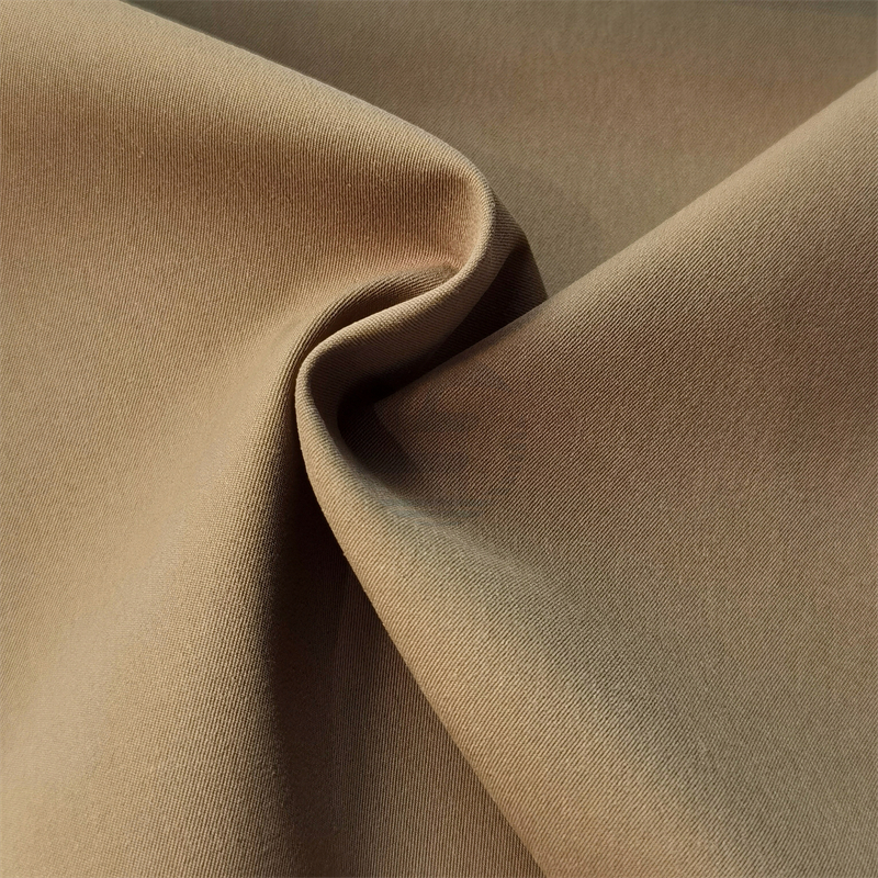 OBLST4072 Fashion fabric for coat , Polyester stretch twill fabric with tpu coated