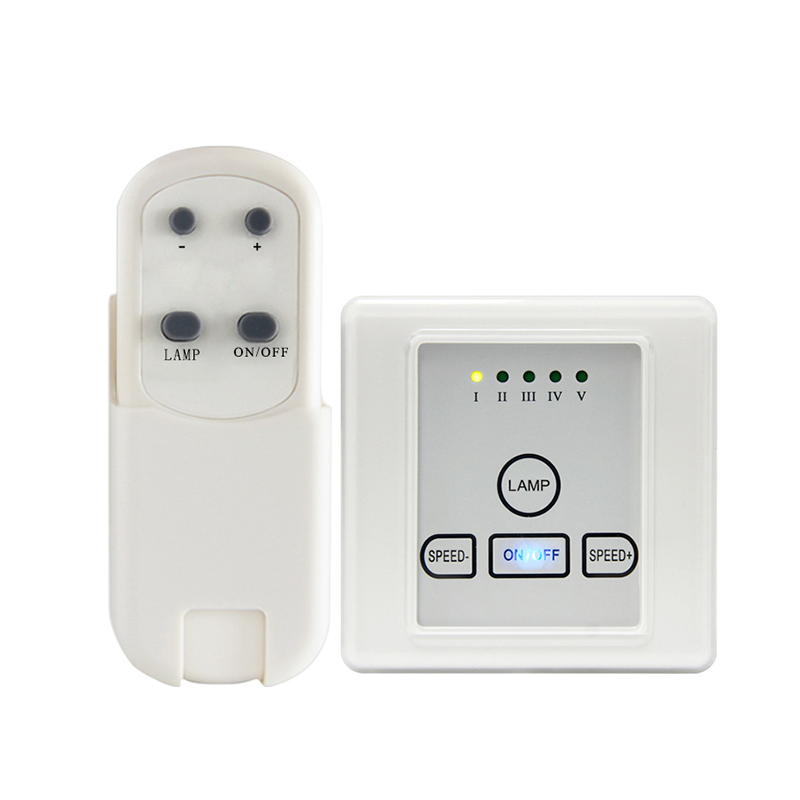 5 Speed Glass Screen Ceiling Fan and Light Control Switch with Remote