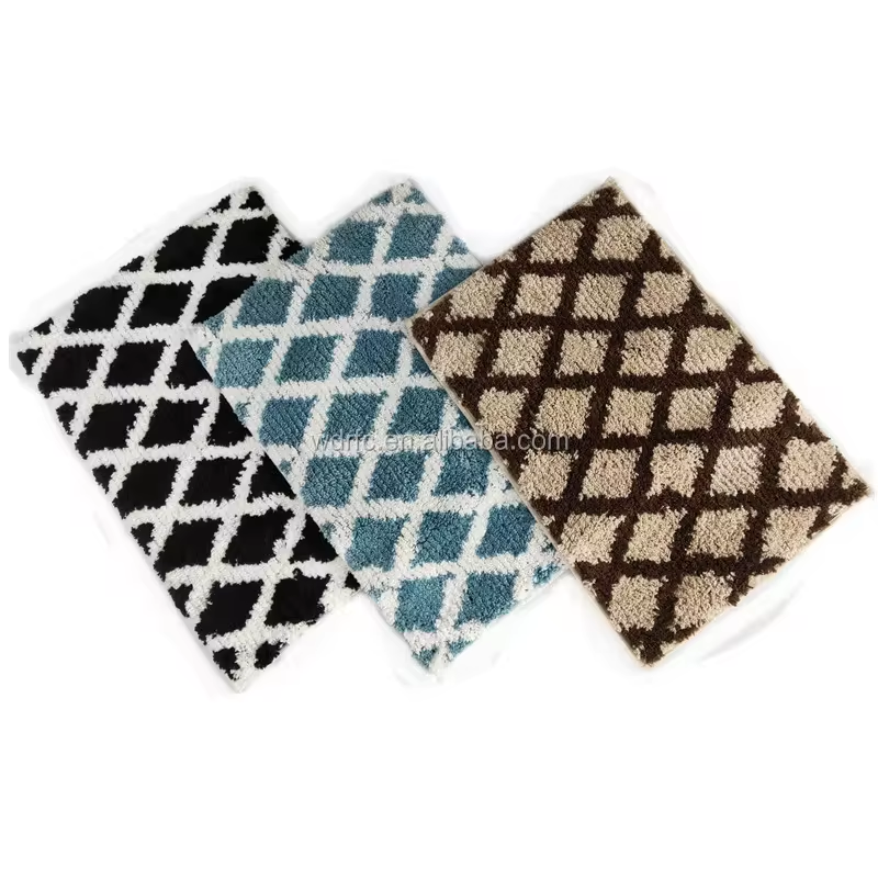 Microfiber Jacquard door mat with pineapple pattern design