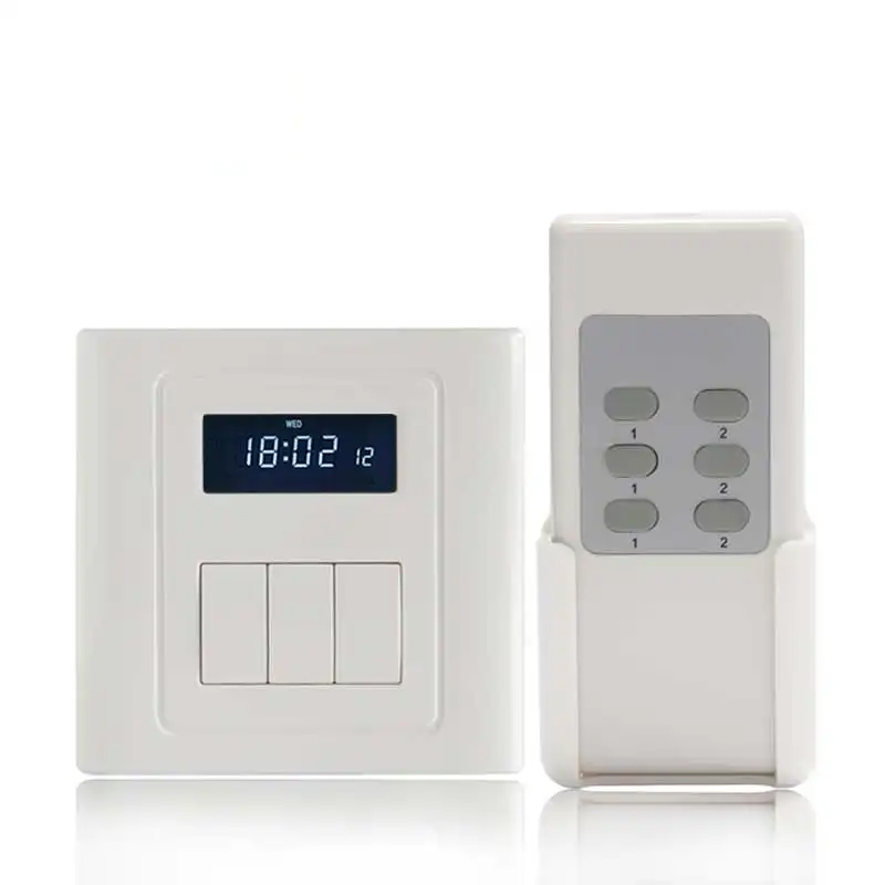 3 Gang LCD Display Remote Control Switch with Delay