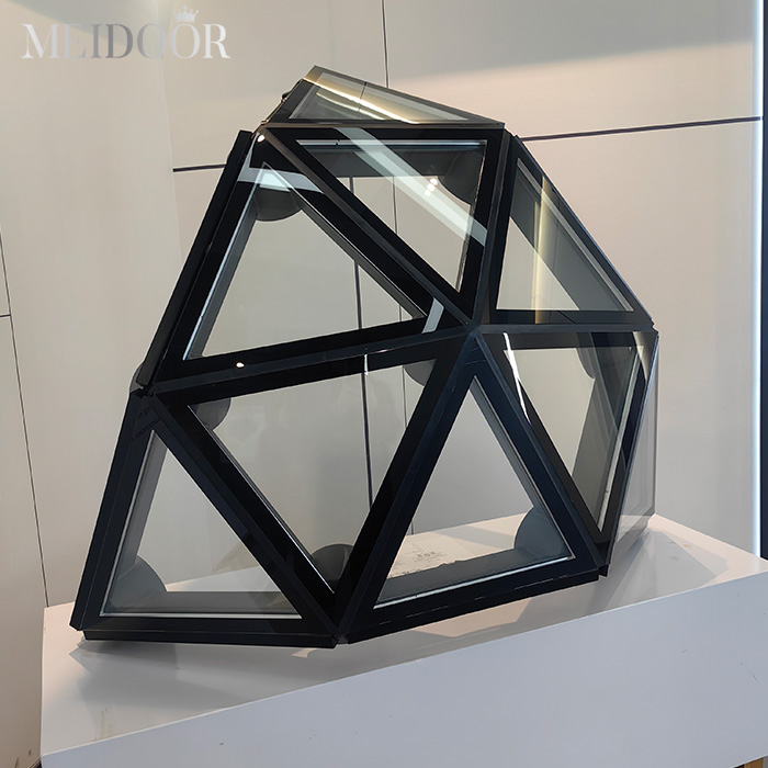 Retro Open shop Factory french home glass custom special shape window u arch shaped windows