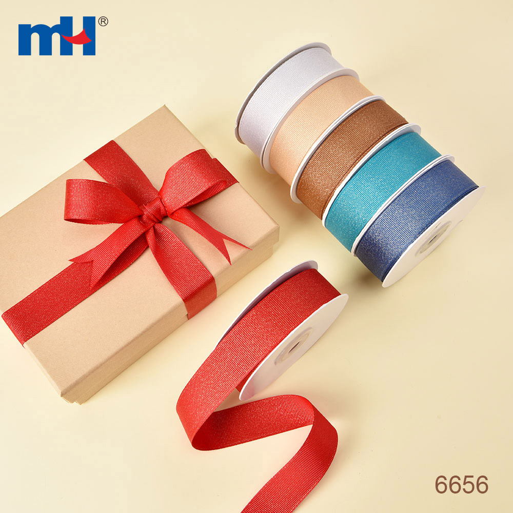 Gold Purl Grosgrain Ribbon