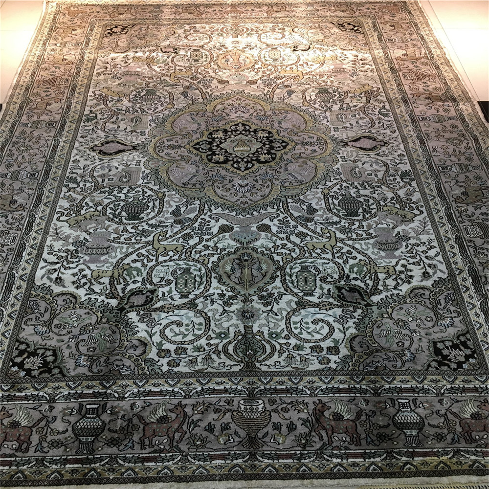 6x9ft handmade silk art decoration room carpet