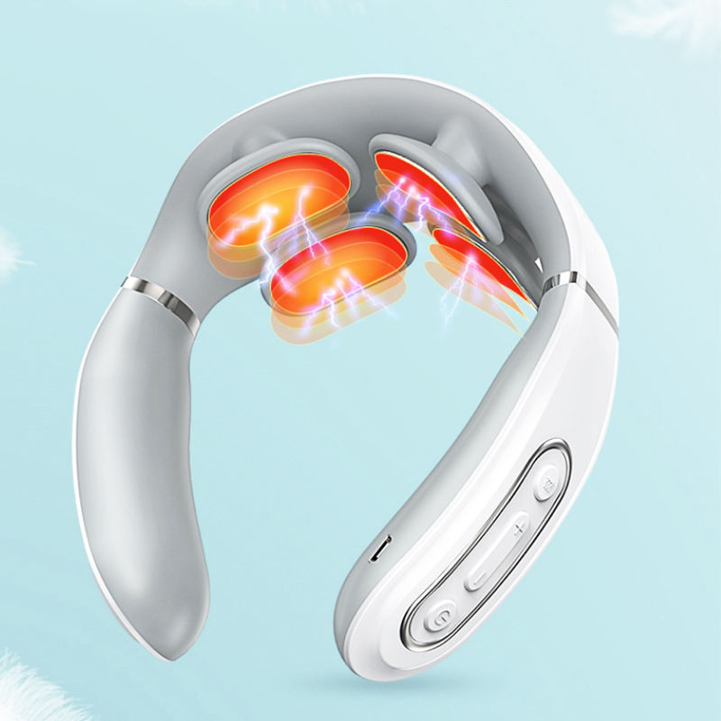 Heating massage 4d smart electric pulse neck massager