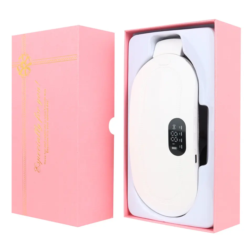 Smart Waist Hot Compress Warm Vibrating Menstrual Heating Pad Massage Belt
