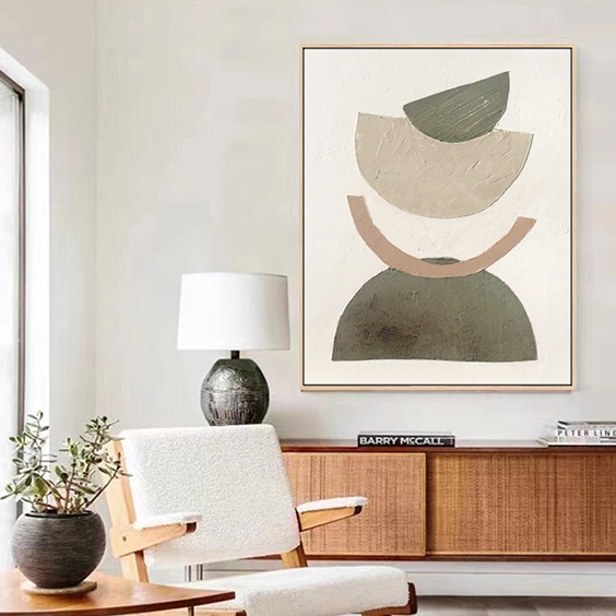Home Decor Wall Art Popular Abstract Geometric Figure Full Textured Handpainted Paintings Designs