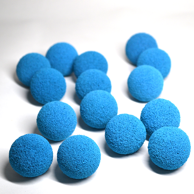 Sponge cleaning balls for pipe cleaning