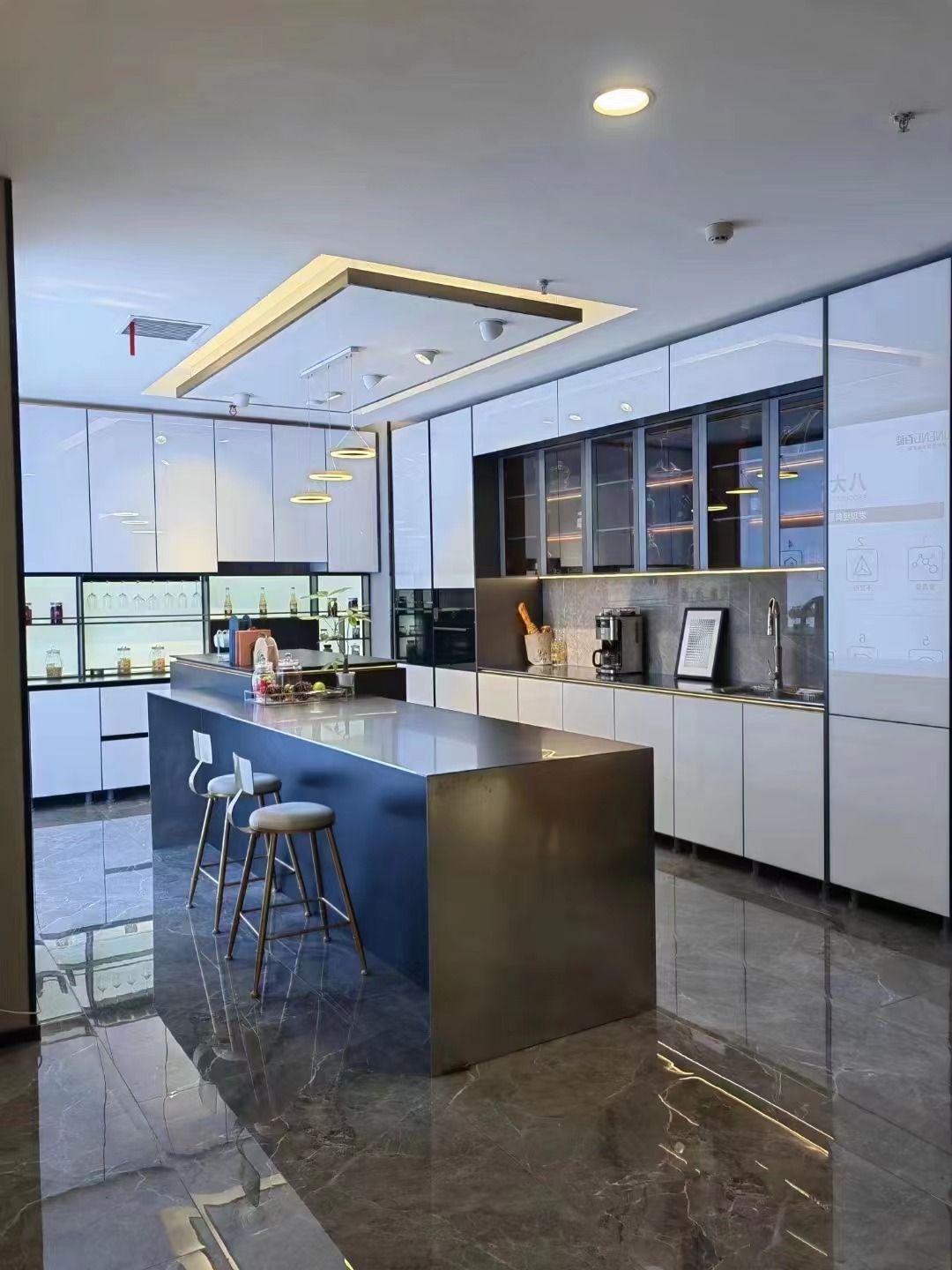 Stainless steel kitchen cabinet