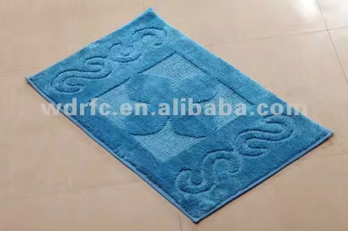 Factory direct engraved non-slip plush microfiber entrance doormat