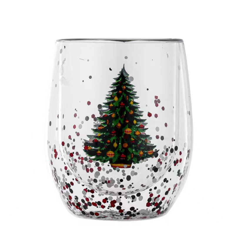 Christmas sequin double cup