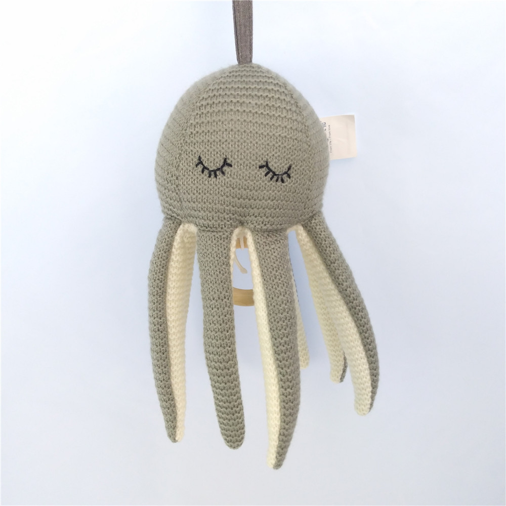 2024 Hot OEM ODM Custom Grey Sleeping Octopus Toys