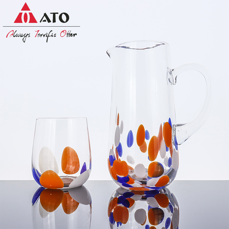 Mouth-blown Confetti Drinkware，GLASSWARE
