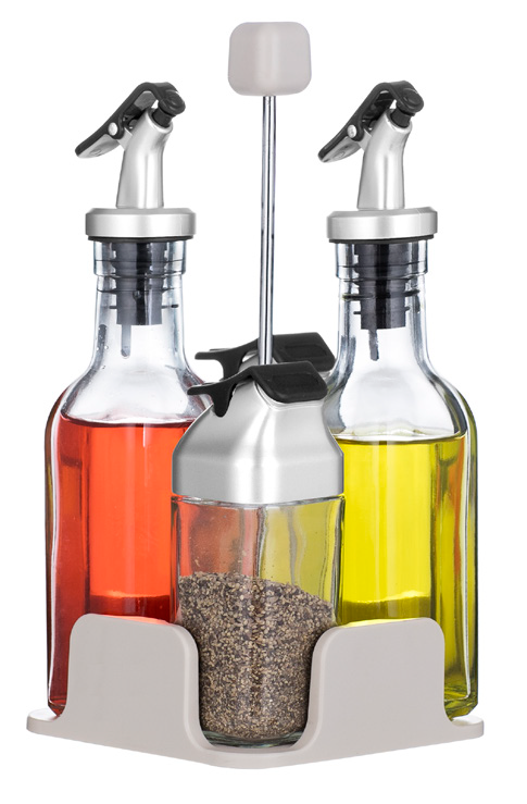 Salad Dressing Set With Rack