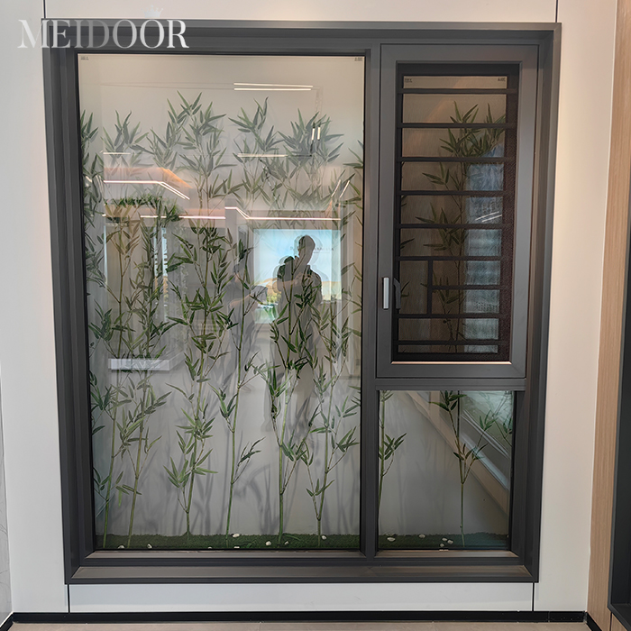 window net screen mosquito folding balcony window soundproof frame aluminium modern aluminum window