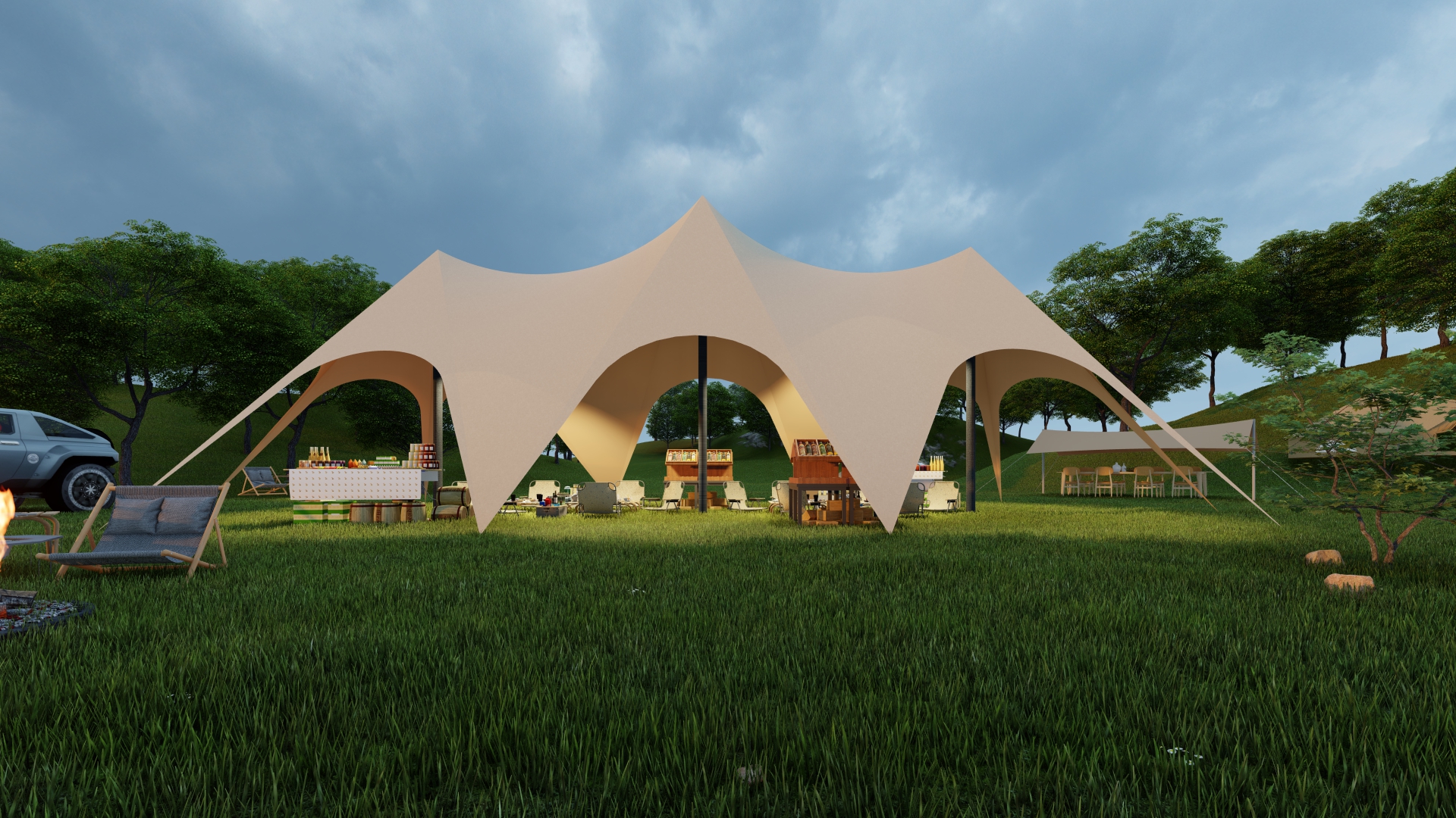 Camping Canopy Stretch Tent