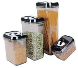Plastic storage jar