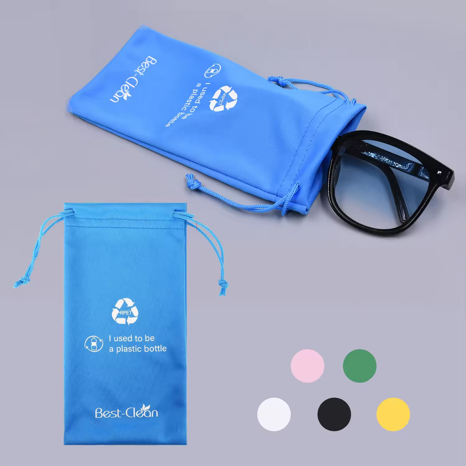 RPET material glasses packaging pouch