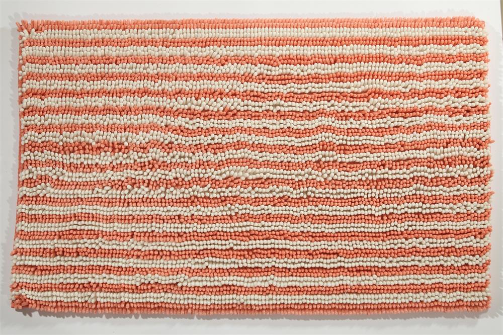 Exquisite cationic stripe shaggy chenille entrance doormats are suitable for home use or decoration